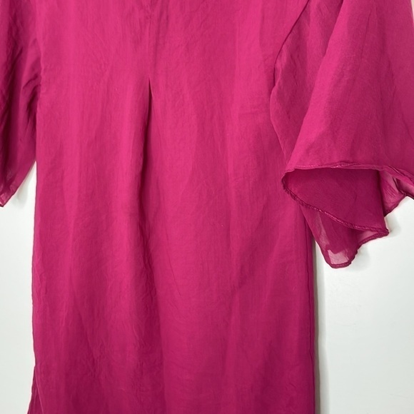 DRESS The Population Fushia Chiffon Mini Dress - Picture 4 of 10